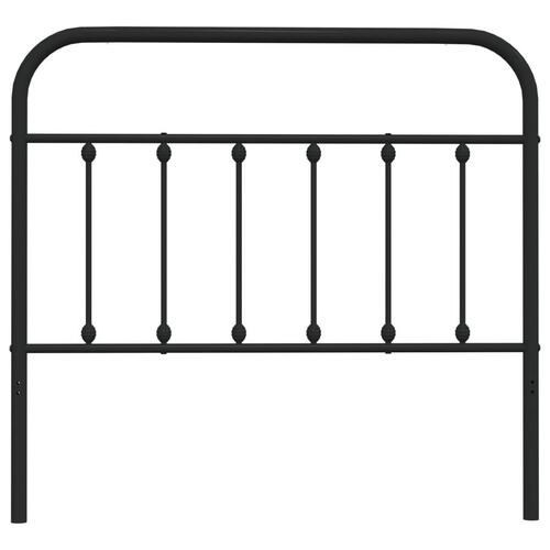 Sengegavl 107 cm metal sort