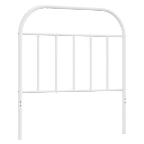 Sengegavl 90 cm metal hvid