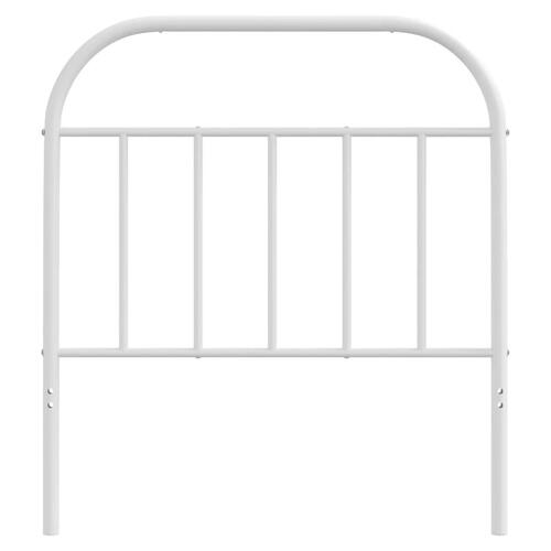 Sengegavl 90 cm metal hvid