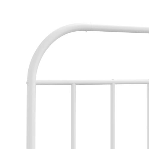 Sengegavl 90 cm metal hvid