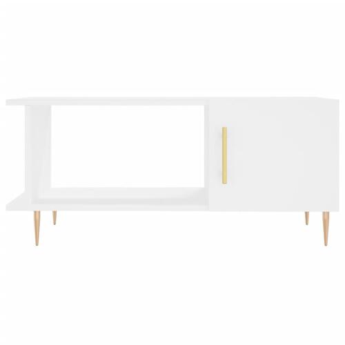 Sofabord 90x50x40 cm konstrueret træ hvid
