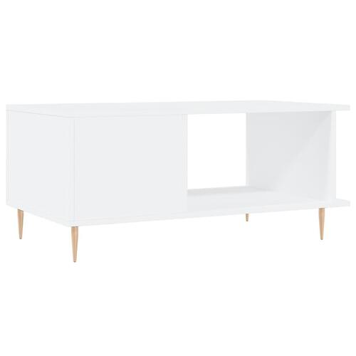 Sofabord 90x50x40 cm konstrueret træ hvid