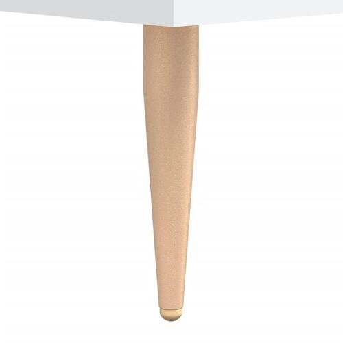 Sofabord 90x50x40 cm konstrueret træ hvid