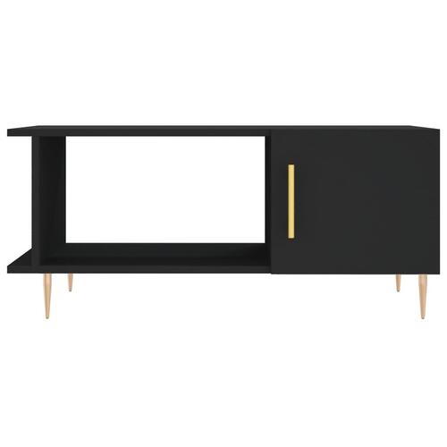 Sofabord 90x50x40 cm konstrueret træ sort