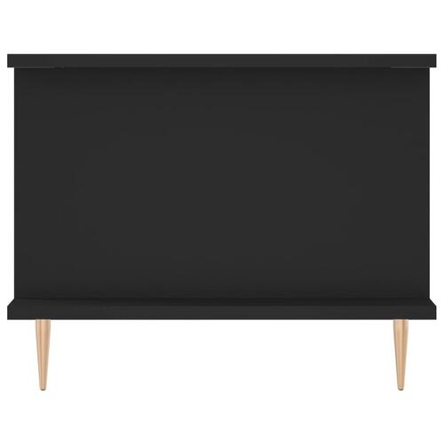 Sofabord 90x50x40 cm konstrueret træ sort
