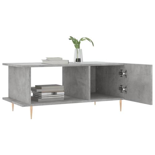 Sofabord 90x50x40 cm konstrueret træ betongrå