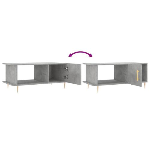 Sofabord 90x50x40 cm konstrueret træ betongrå