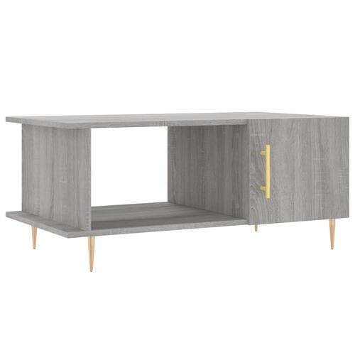 Sofabord 90x50x40 cm konstrueret træ grå sonoma-eg