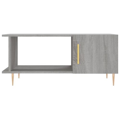 Sofabord 90x50x40 cm konstrueret træ grå sonoma-eg