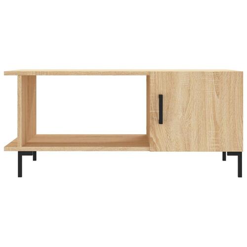Sofabord 90x50x40 cm konstrueret træ sonoma-eg