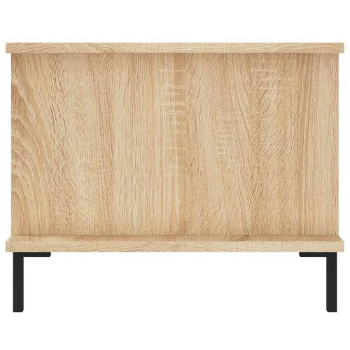 Sofabord 90x50x40 cm konstrueret træ sonoma-eg