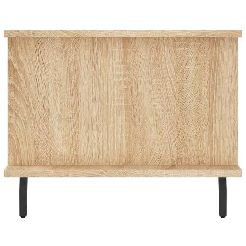 Sofabord 90x50x40 cm konstrueret træ sonoma-eg