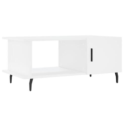 Sofabord 90x50x40 cm konstrueret træ hvid