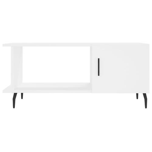 Sofabord 90x50x40 cm konstrueret træ hvid