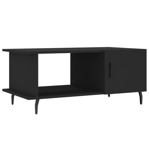 Sofabord 90x50x40 cm konstrueret træ sort