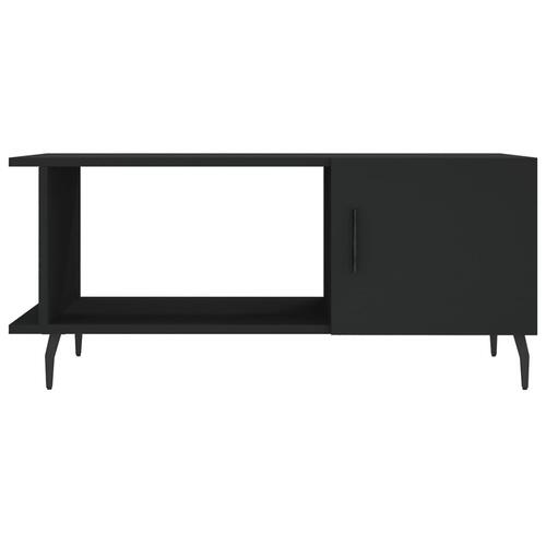 Sofabord 90x50x40 cm konstrueret træ sort