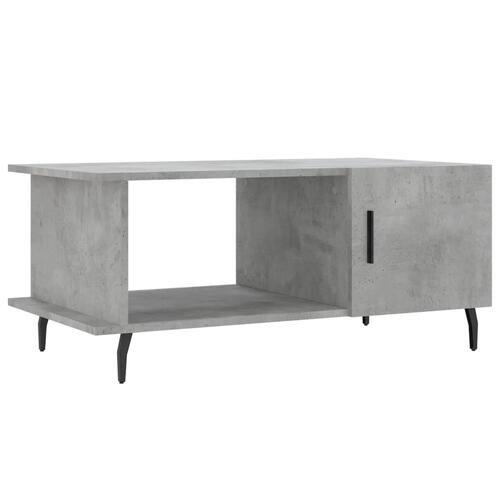 Sofabord 90x50x40 cm konstrueret træ betongrå