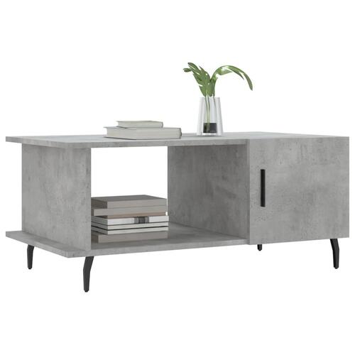 Sofabord 90x50x40 cm konstrueret træ betongrå