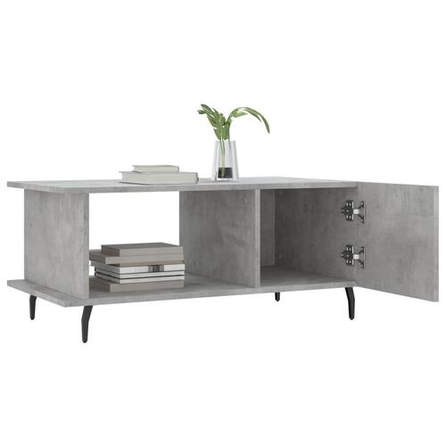 Sofabord 90x50x40 cm konstrueret træ betongrå