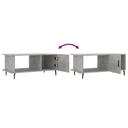 Sofabord 90x50x40 cm konstrueret træ betongrå
