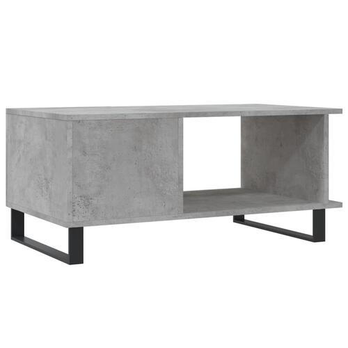 Sofabord 90x50x40 cm konstrueret træ betongrå