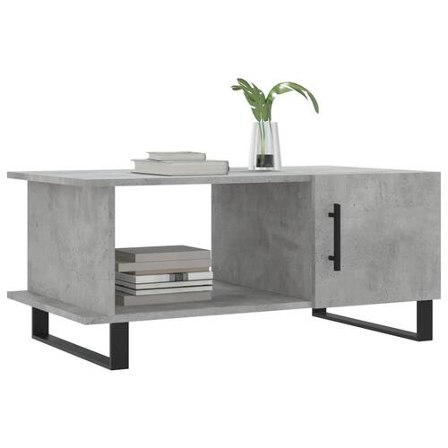 Sofabord 90x50x40 cm konstrueret træ betongrå