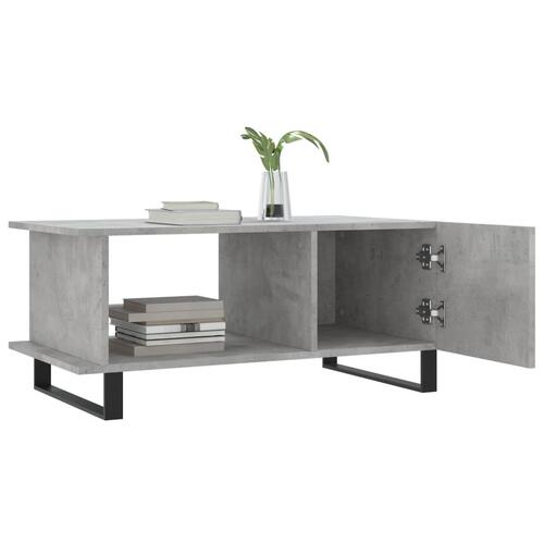 Sofabord 90x50x40 cm konstrueret træ betongrå