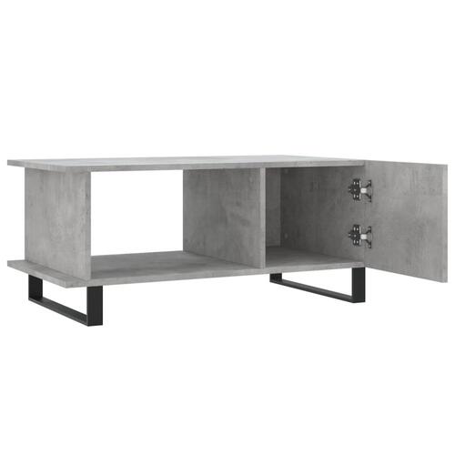 Sofabord 90x50x40 cm konstrueret træ betongrå