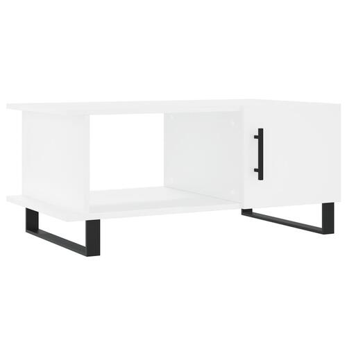 Sofabord 90x50x40 cm konstrueret træ hvid