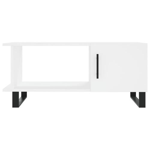 Sofabord 90x50x40 cm konstrueret træ hvid
