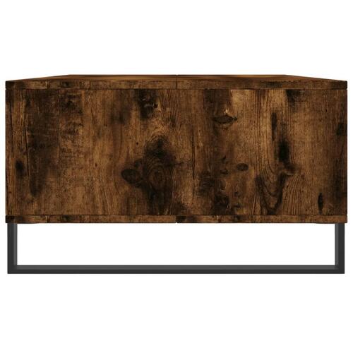 Sofabord 104x60x35 cm konstrueret træ røget egetræsfarve