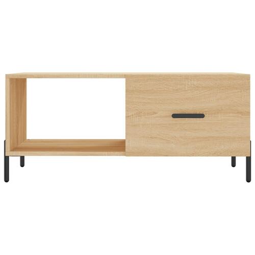 Sofabord 90x50x40 cm konstrueret træ sonoma-eg