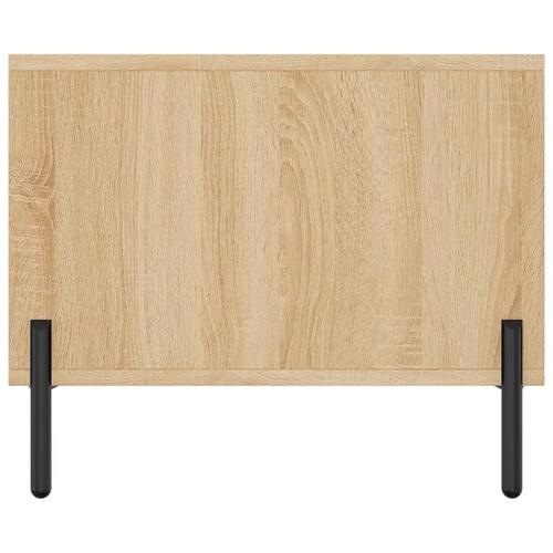 Sofabord 90x50x40 cm konstrueret træ sonoma-eg