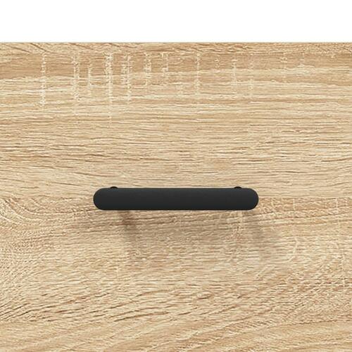 Sofabord 90x50x40 cm konstrueret træ sonoma-eg
