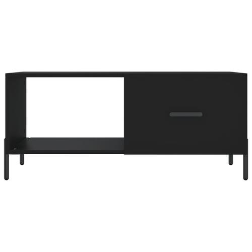 Sofabord 90x50x40 cm konstrueret træ sort