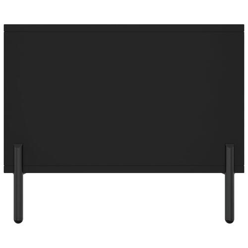 Sofabord 90x50x40 cm konstrueret træ sort