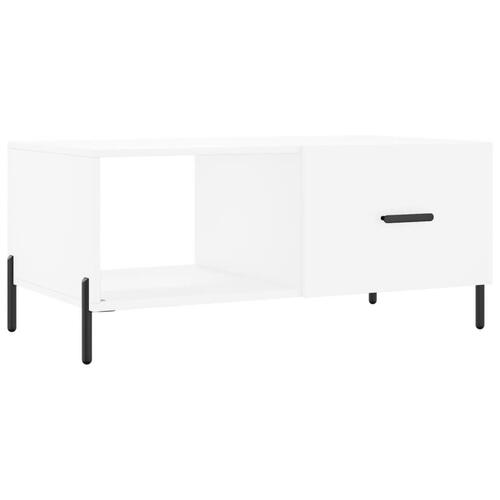 Sofabord 90x50x40 cm konstrueret træ hvid