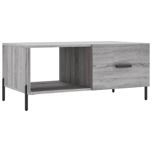 Sofabord 90x50x40 cm konstrueret træ grå sonoma-eg