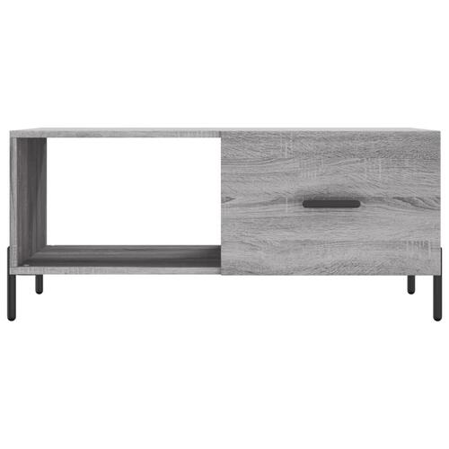 Sofabord 90x50x40 cm konstrueret træ grå sonoma-eg
