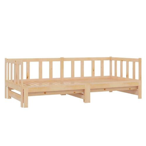 Daybed med udtræk 2x(90x200) cm massivt fyrretræ