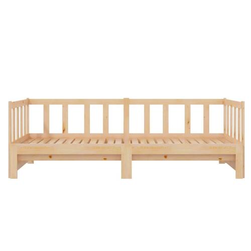 Daybed med udtræk 2x(90x200) cm massivt fyrretræ