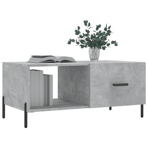 Sofabord 90x50x40 cm konstrueret træ betongrå