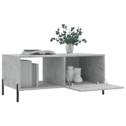 Sofabord 90x50x40 cm konstrueret træ betongrå