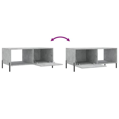 Sofabord 90x50x40 cm konstrueret træ betongrå
