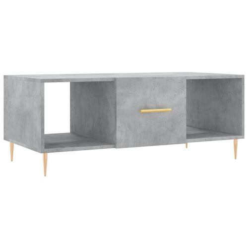 Sofabord 102x50x40 cm konstrueret træ betongrå