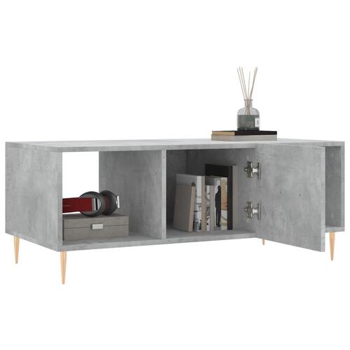 Sofabord 102x50x40 cm konstrueret træ betongrå
