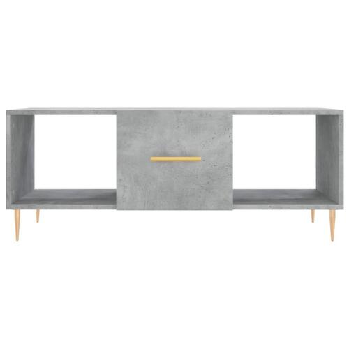 Sofabord 102x50x40 cm konstrueret træ betongrå