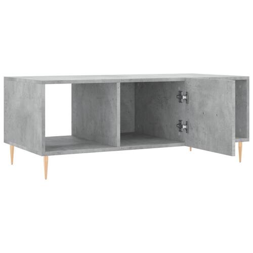 Sofabord 102x50x40 cm konstrueret træ betongrå
