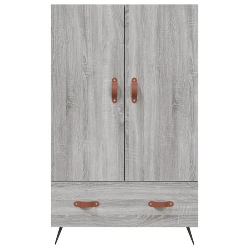 Skab 69,5x31x115 cm konstrueret træ grå sonoma-eg