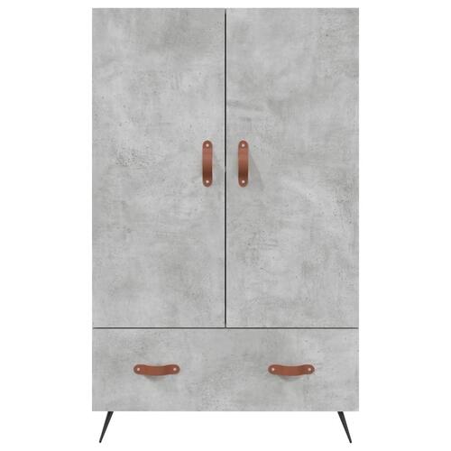 Skab 69,5x31x115 cm konstrueret træ betongrå